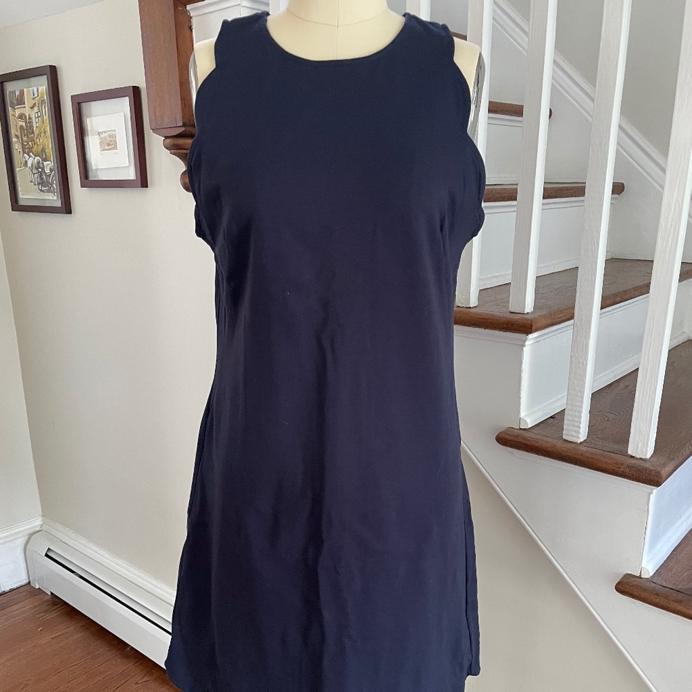 Vince Cammuto Navy Shiff Dress
